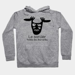 Le sorcier - Vallée des Merveilles - noir Hoodie